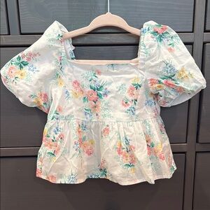 Janie and Jack Floral Kids Top